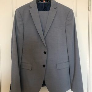 Zara Light Gray/Blue Suit
